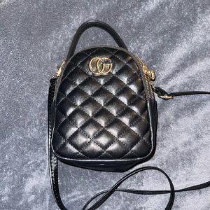 Black Quilted Purse